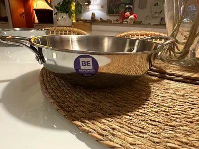 Bergner triply stainless steel kadai - 3l/ 24cm/ New