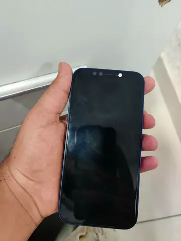 iPhone (blue) - good working condition.