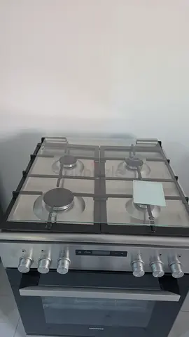 Stainless Steel 4-Burner Gas Cooktop with Built-in Oven