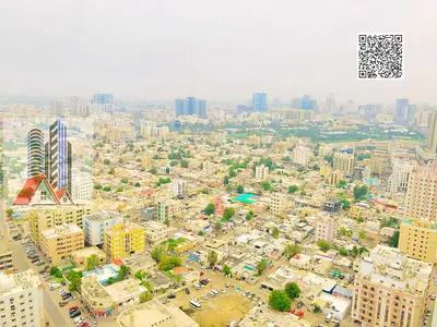 Spacious 1 BHK With Balcony and Laundry Room+ Parking (EMPTY FLAT) With 2 Bathrooms available for Sale in in Ajman One Tower