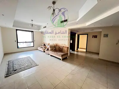 Luxury spacious 2 bedroom apartment for annual rent in Al Mamzar near Dubai exit with free pool gym parking and ACand