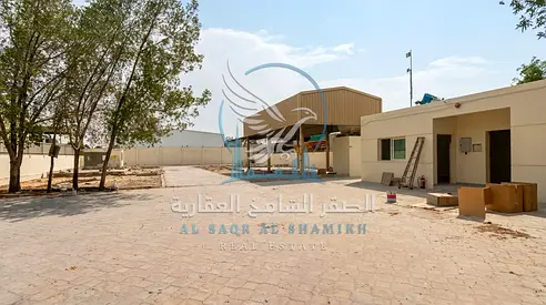 Yard for Rent in Al Sajaa | 20,000 Sq. Ft. | Main Road | 32 kW Power | AED 250,000