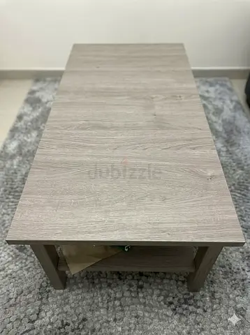 Light Oak Coffee Table with Lower Shelf - Good Condition and 2 side tables