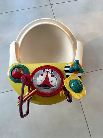 Mamas and Papas Baby activity seat and table chair with toys