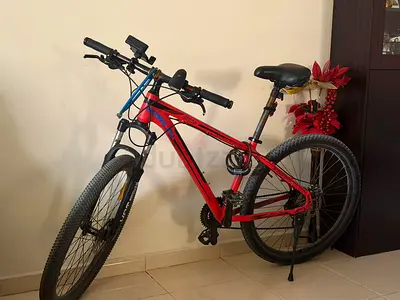 Red Mountain Bike - 26" Alloy Frame, Good Working Condition - SHIMANO 3X8 GEARS