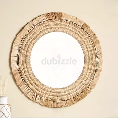 Makrame Bali style wall mirror - brand new in original packaging
