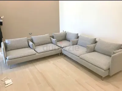 Like new Condition IKEA _ Sodhremn Corner Sofa light gray