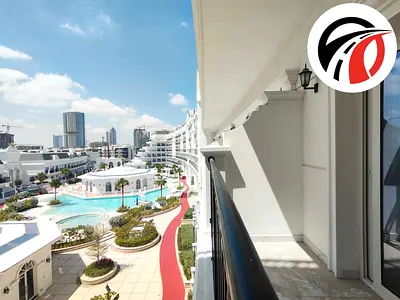 Pool view/ 1bhk apartment with fitted kitchen appliances/ affordable price 70k/ prime location Arjan