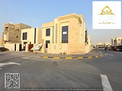 Corner villa for sale in Al Zahia – Ajman | 7 master bedrooms | Two floors and a roof | Land area 