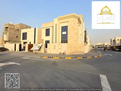 فيلا كورنر للبيع في الزاهية – عجمان | 7 غرف ماستر | طابقين وروف | أرض 3,500 قدم² شامل جميع الرسوم