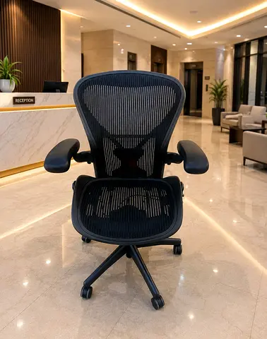 Herman Miller Ergonomic Mesh Office Chair - Adjustable Armrests & Lumbar Support