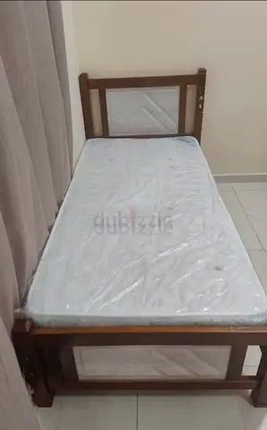 Single bed with mattress (2 available)