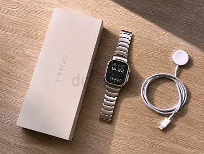 Apple iWatch Ultra 2 (Stainless Steel) with Titanium Link Bracelet - Excellent Condition