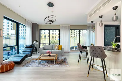 Spacious Modern 1BR | Direct Tram Access | Shemara Tower | Marina Promenade | Balcony