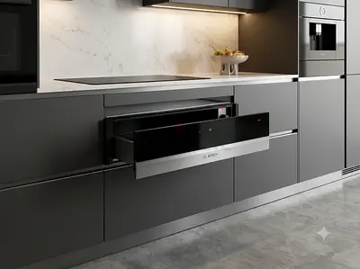 Bosch Series 8 Latest Model Built-In Warming Drawer – 60cm | Premium German Quality | Modern Design