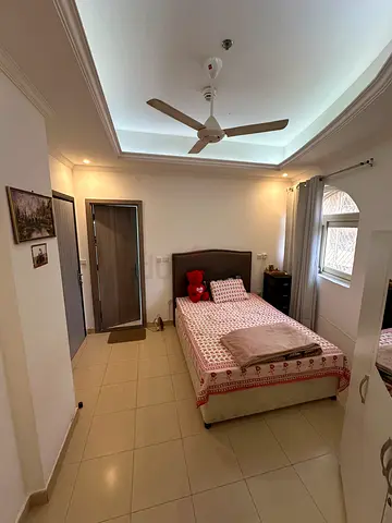 Master bedroom with attached washroom available on monthly rent