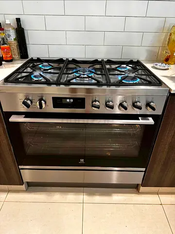 Free delivery Electrolux top gas oven electric cooker with dual fan 90x60 cm