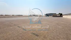 Yard for Rent in Al Sajaa | 60,000 Sq. Ft. | Fully Interlocked | Offices & Facilities | 50 KW Electr