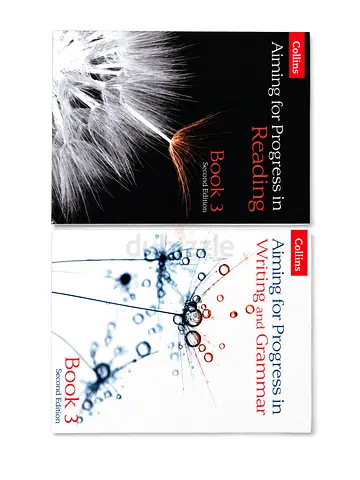English text book - Collins Aiming for Progress in Reading & Writing and Grammar - Book 3 (Pair)