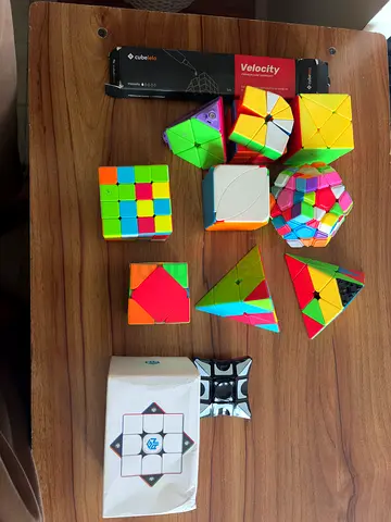 Collection of 10+ Puzzle Cubes and Twist Puzzles - Good Condition