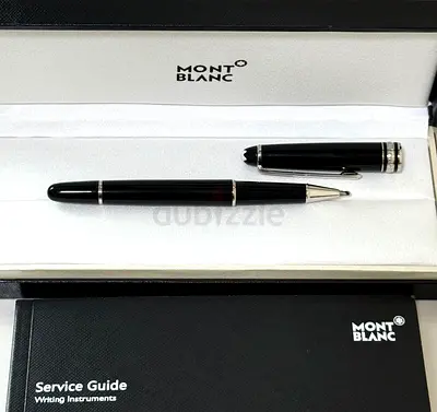 Montblanc Meisterstück Classique Black Fountain Pen with Box & Service Guide