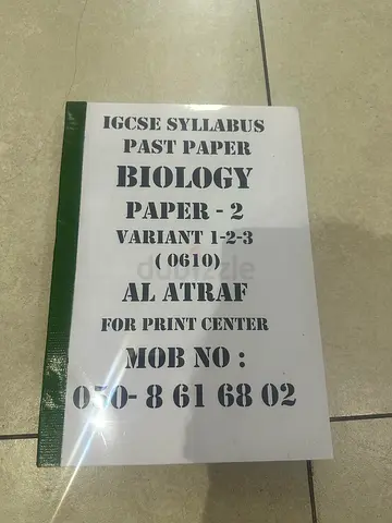 IGCSE Past Paper Booklets- Cambridge Accounting