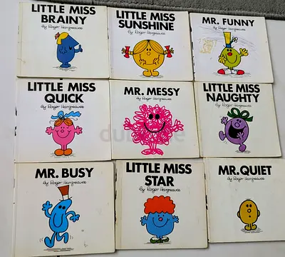 Set of 9 'Little Miss' and 'Mr.' Picture Books by Roger Hargreaves