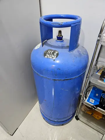Big Blue LPG Gas Cylinder - Used Empty