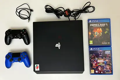 PS4 Pro 1TB | PERFECT CONDITION | Controller + 2 Games | Minecraft + Marvel
