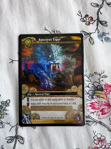 Spectral Tiger collectible trading card (World of Warcraft TCG)