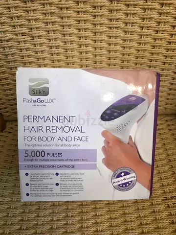Silk'n Flash&GoLux Permanent Hair Removal Device - 5,000 Pulses. Brandnew. Never Used. AED 295 Only!
