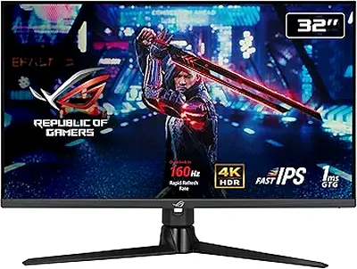 ASUS ROG Strix XG32UQ Gaming Monitor 32", 4K UHD (3840 x 2160), Fast IPS, 160 Hz (OC), 1 ms GTG