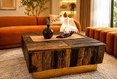 Rustic reclaimed wood Coffee table