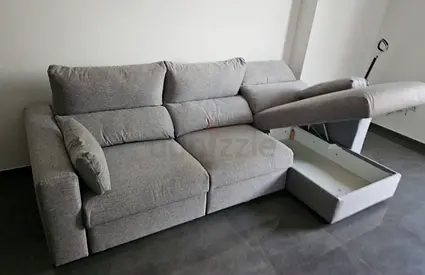 Ikea eskilstuna L shape sofa bed under storage