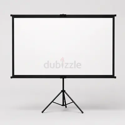 Portable tripod projector screen - freestanding white screen