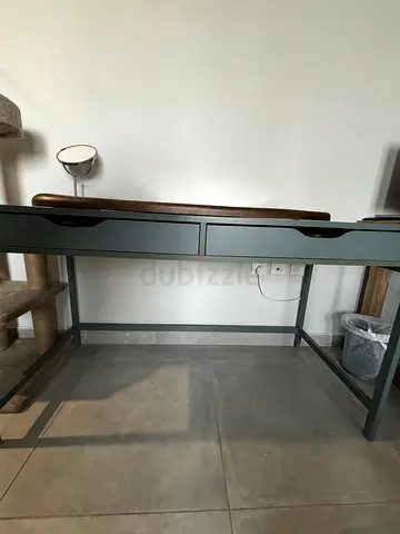 Urgent Sale – IKEA ALEX Grey-Turquoise Desk – AED 250