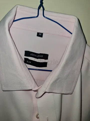 Shirt - John Luis, Formal Light Pink Shirt - Size (L) 42