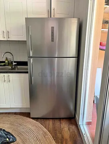 Samsung Top Freezer Refrigerator - Stainless Steel, Good Condition