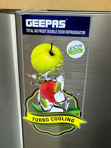 Geepas Total No Frost Double Door Refrigerator