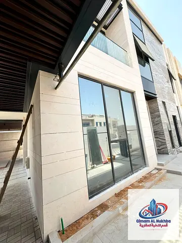 Brand New 2-Story Villa in Al Hoshi, 4 Master Bedrooms, 7 Baths, Large Majlis & Reception, 2 Kitchens, Maid Room, Laundry & 4-Car Parking.