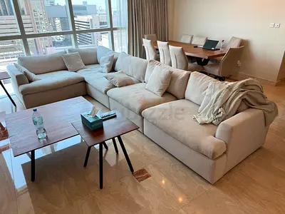 Looks great condition Pan Emirates corner sofa