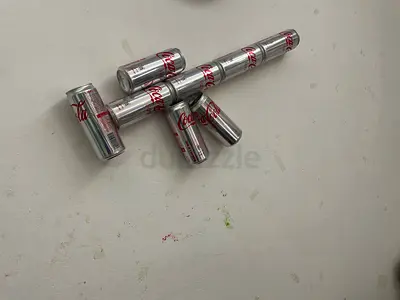 Collection of Coca-Cola Light gun Slim Cans (decor/display)
