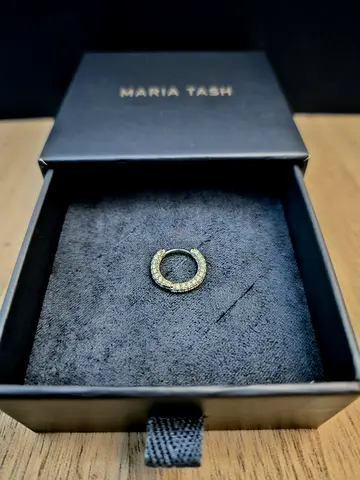 Maria Tash Five Row Pave Hoop Earring