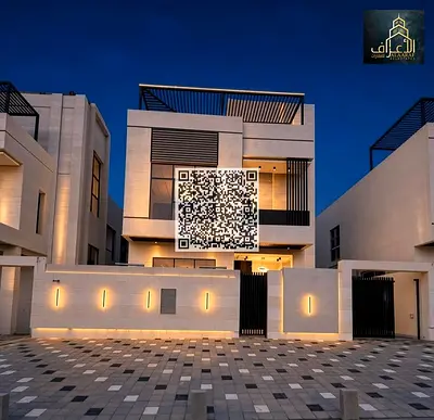 Modern 5-Master Bedroom Villa with Rooftop & Stone Facade in Al Helio 1