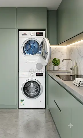 Bosch Series 6 Separate Washer & Dryer Set – 9kg | Premium German Quality | Modern Laundry