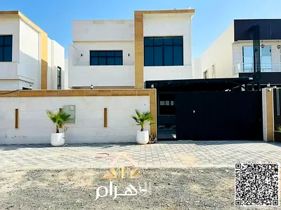 Residential investment villa for sale in Al Helio 2 – Ajman | Super Deluxe finishing | Stone facade | Garden and waterfall