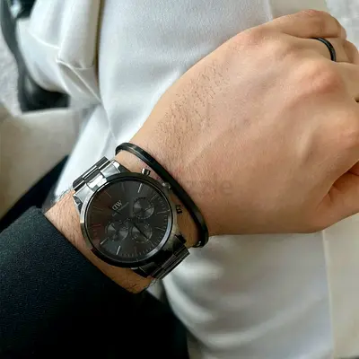 Daniel Wellington Watch - Iconic Chronograph Link Onyx Black