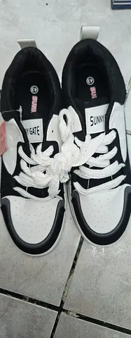 Black & White Casual Sneakers - Lightly Used, Excellent Condition