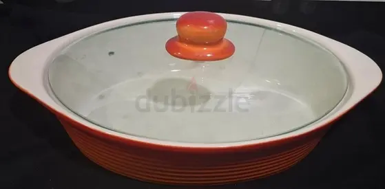 Dish with lid ( from home centre)freezer,microwave safe