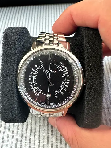Men's Stainless Steel Analog Watch with Black Dial Philip Watch
